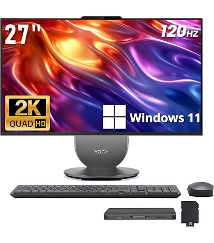 Amazon.com: Lenovo Yoga All-in-One Desktop AI PC, 27